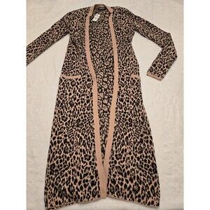 NWT $98 Women’s Cheetah Print Cardigan Size Small Express